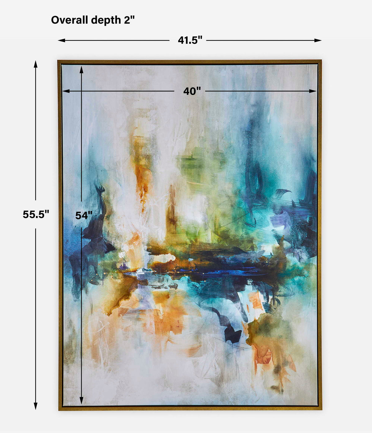 Excursion Framed Abstract Art - Blue by Uttermost - View 6