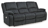 Ashley Slate Draycoll Reclining Power Sofa - Chenille | Home Elegance USA