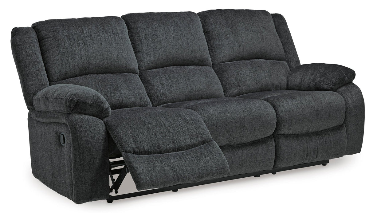 Ashley Slate Draycoll Reclining Sofa - Chenille - 7650488 - Home Elegance USA - 3