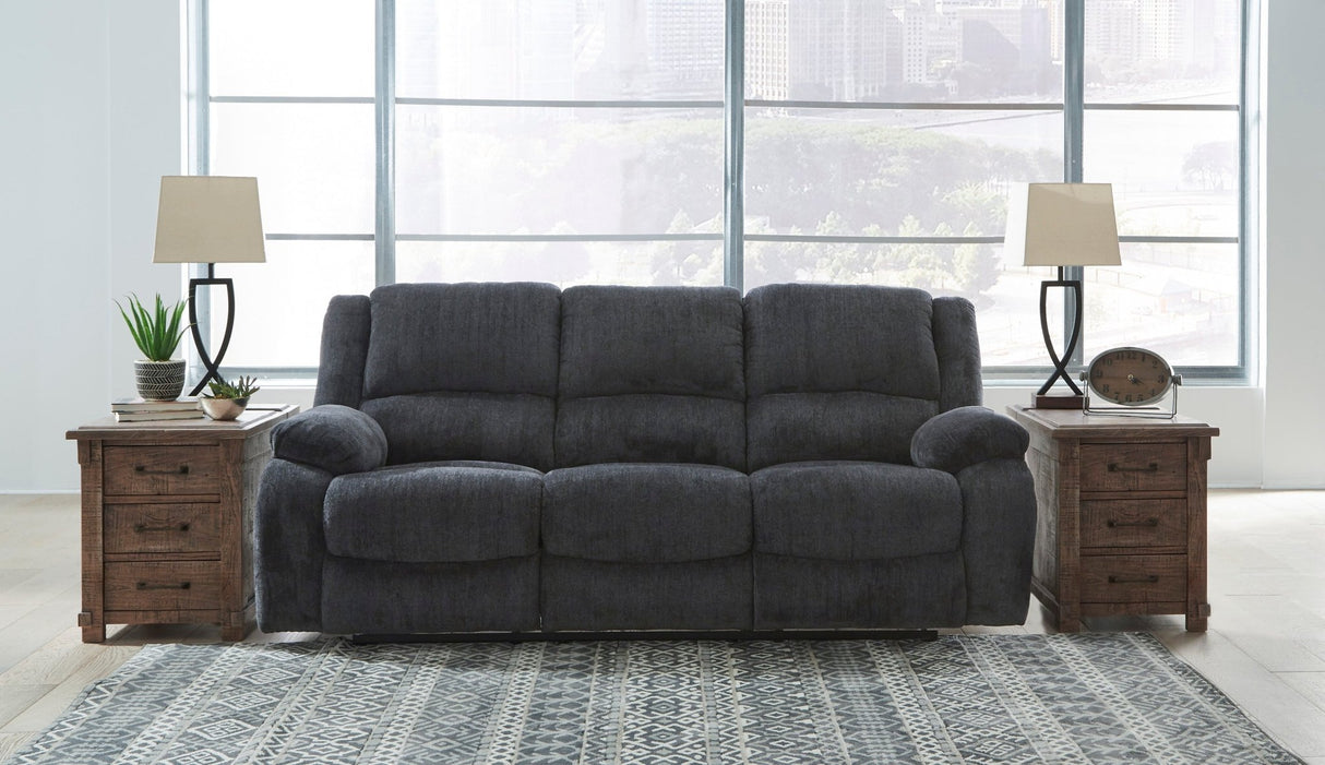 Ashley Slate Draycoll Reclining Sofa - Chenille | Home Elegance USA