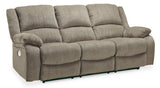 Ashley Pewter Draycoll Reclining Power Sofa - Chenille | Home Elegance USA