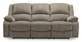 Ashley Pewter Draycoll Reclining Power Sofa - Chenille - 7650587 - Home Elegance USA - 1