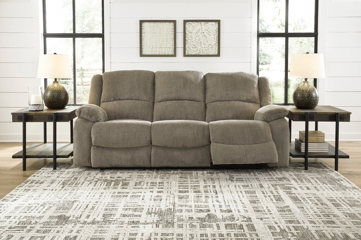 Ashley Pewter Draycoll Reclining Sofa - Chenille | Home Elegance USA