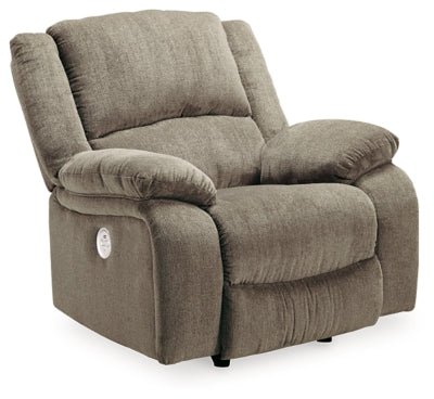 Ashley Pewter Draycoll Power Rocker Recliner - Chenille | Home Elegance USA