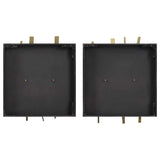 Crosshatch Metal Wall Decor (Set of 2) - Dark Brown / Bronze by Uttermost - View 7