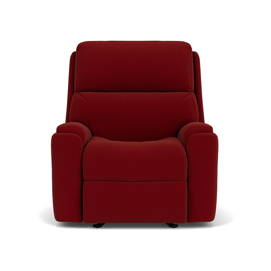Rio Transitional Leather Power Recliner, Power Headrest | Flexsteel