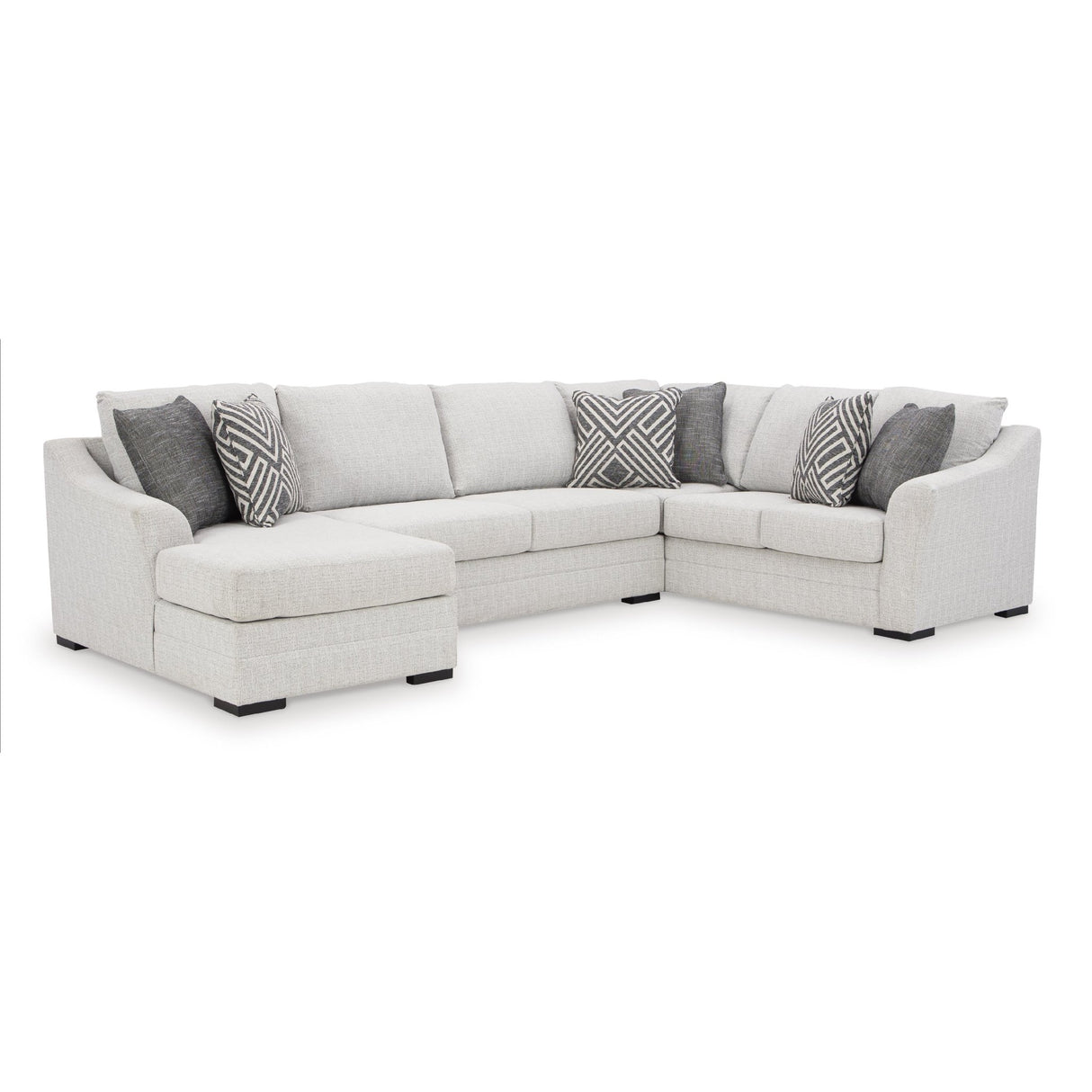 Benchcraft Koralynn Fabric 3 Pc Sectional 5410216/5410234/5410249 | Ashley - Koralynn 54102S1 3 pc Sectional with Chaise - Home Elegance USA - 1