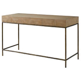Aristotle Natural Wood Modern Desk - Light Brown by Uttermost - View 7