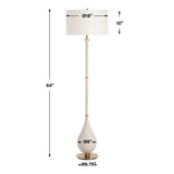 Dewdrop Floor Lamp Ivory - Beige by Uttermost - View 7