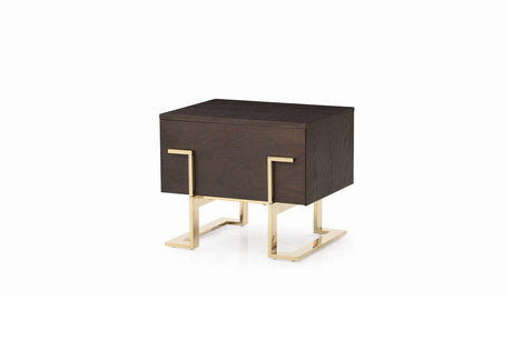 Moontide Glam Beige Velvet & Brushed Brass Bedroom Set – VIG Furniture - sold by Home Elegance USA