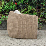 Tropic Golden Flax Outdoor Lounge Chair - Light Brown / White by Uttermost - View 4
