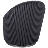 Crue Fabric Swivel Chair - Dark Gray by Uttermost - View 6