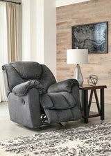 Ashley Granite Capehorn Rocker Recliner - Microfiber | Home Elegance USA