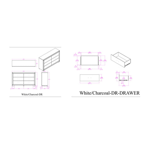 Soulmarie White 5PC Queen Bedroom Set - sold by Home Elegance USA
