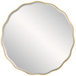 Aneta Large Round Mirror - Gold by Uttermost - View 1