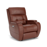 Strait Leather Power Recliner With Power Headrest | Flexsteel