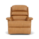 Yukon Transitional Leather Power Rocking Recliner | Flexsteel