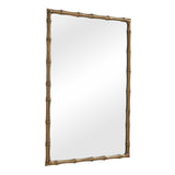 Brass Bamboo Rectangle Mirror - Gold by Uttermost - View 3