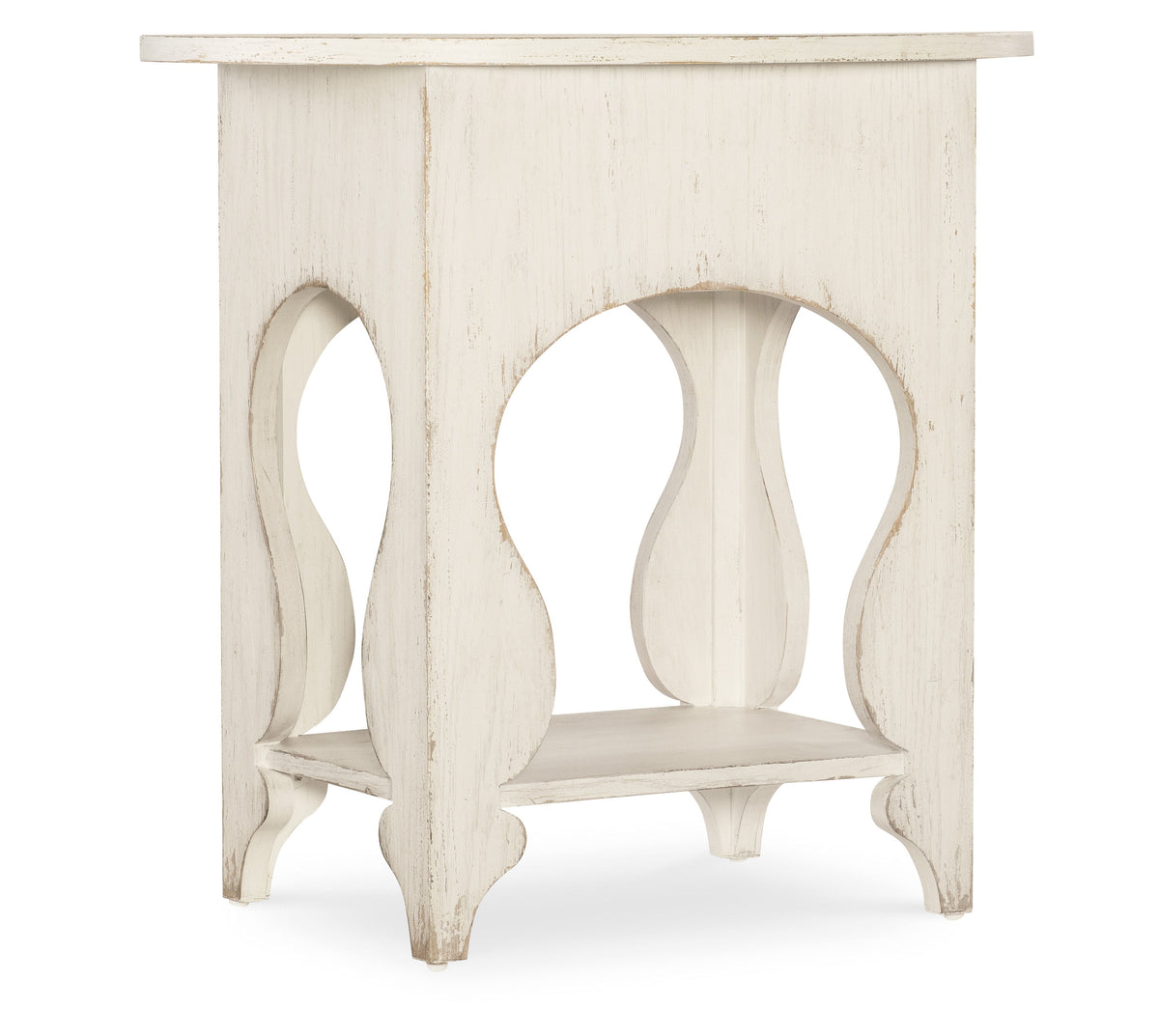 Americana One-Drawer Oval Nightstand - White by Hooker Furniture - View 4