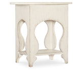 Americana One-Drawer Oval Nightstand - White by Hooker Furniture - View 4