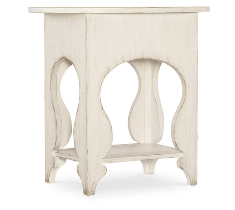 Americana One-Drawer Oval Nightstand - White by Hooker Furniture - View 4