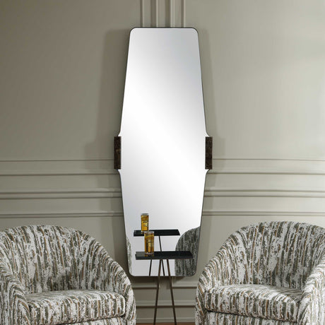 Orson Mid-Century Tall Mirror Bronze / Brown - Dark Brown by Uttermost - View 2