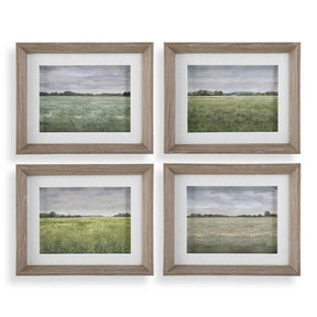 Quiet Meadows Framed Prints (Set of 4) - Green by Uttermost - View 1