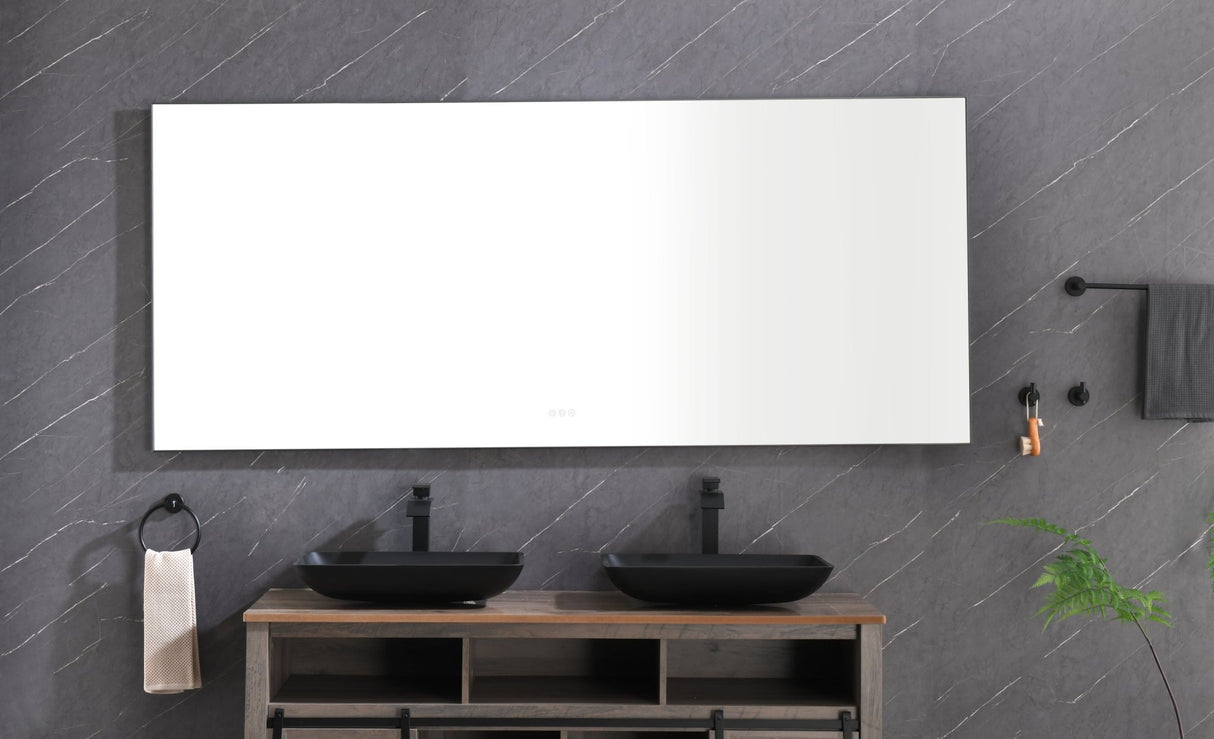 84x 36Inch LED Mirror Bathroom Vanity Mirror with Back Light, Wall Mount Anti - Fog Memory Large Adjustable Vanity Mirror - W1272103490 - image - 3