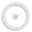 Ivory Halo Minimalist Wall Clock - Gold / White by Uttermost - View 1