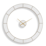 Ivory Halo Minimalist Wall Clock - Gold / White by Uttermost - View 1