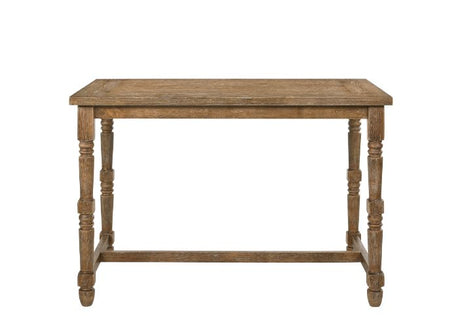 Acme - Farsiris Counter Height Table 77175 Weathered Oak Finish