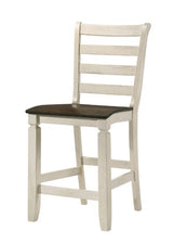 Acme - Tasnim Counter Height Chair (Set-2) 77183 Oak & Antique White Finish