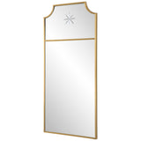 Caddington Tall Mirror Brass - Yellow by Uttermost - View 3
