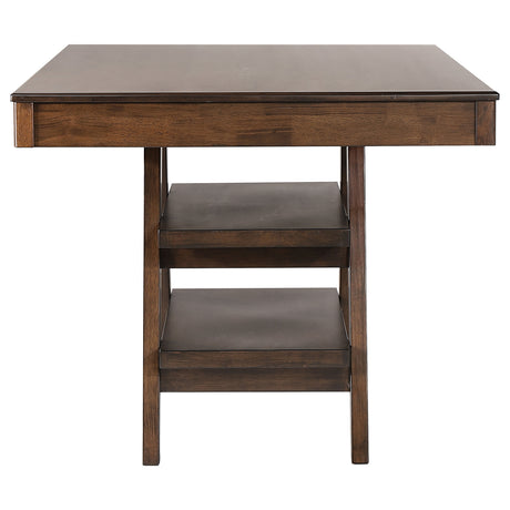 Ferrara Brown and Walnut 5-piece Counter Height Dining Set - sold by Home Elegance USA