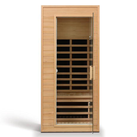 Hemlock One-Person Far Infrared Roof Embedded Sauna with Bluetooth & LED Lighting - sold by Home Elegance USA