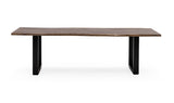 Taylor Large 87" Modern Live Edge Wood Dining Table - View Image 1