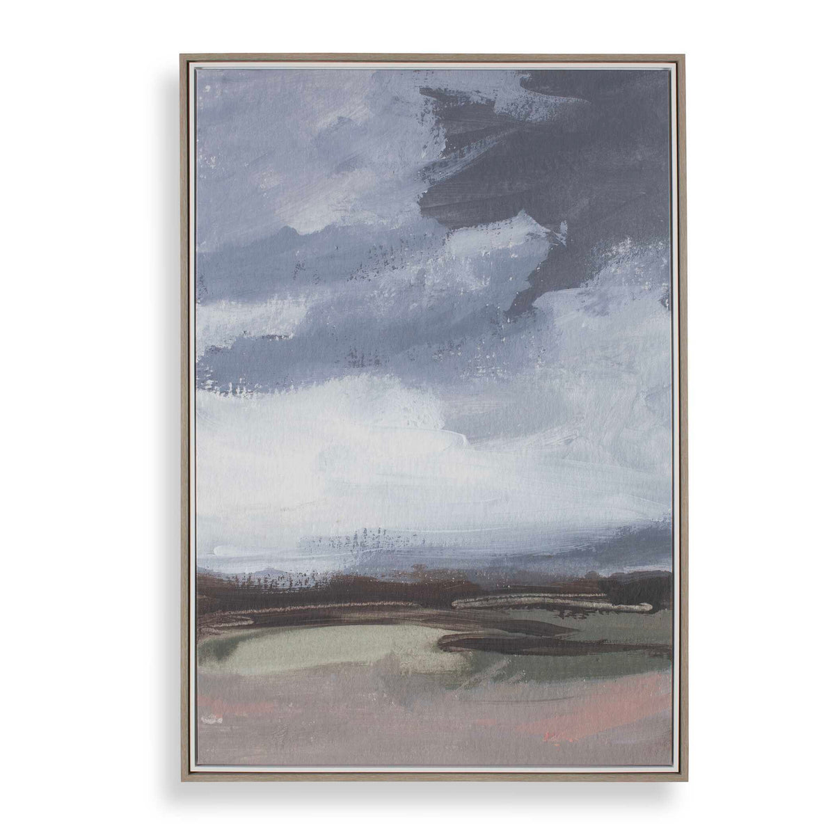 Bracing Framed Landscape Art Brown / Gray / Green / Orange / Pink / White - Blue / Green by Uttermost - View 1