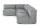 Navstar - Contemporary Grey Fabric Modular Sectional Sofa - View Image 1