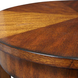 Carmel Round Lamp Table - Dark Brown by Uttermost - View 4