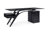 Suffolk - Contemporary Black Ash Desk - View Image 1