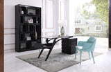 Suffolk - Contemporary Black Ash Desk - View Image 1