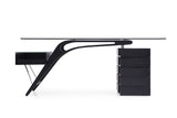 Suffolk - Contemporary Black Ash Desk - View Image 1
