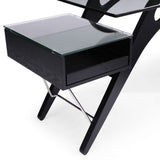 Suffolk - Contemporary Black Ash Desk - View Image 1