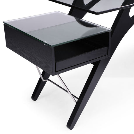 Suffolk - Contemporary Black Ash Desk - View Image 1