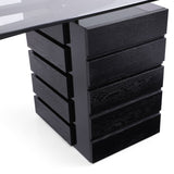 Suffolk - Contemporary Black Ash Desk - View Image 1