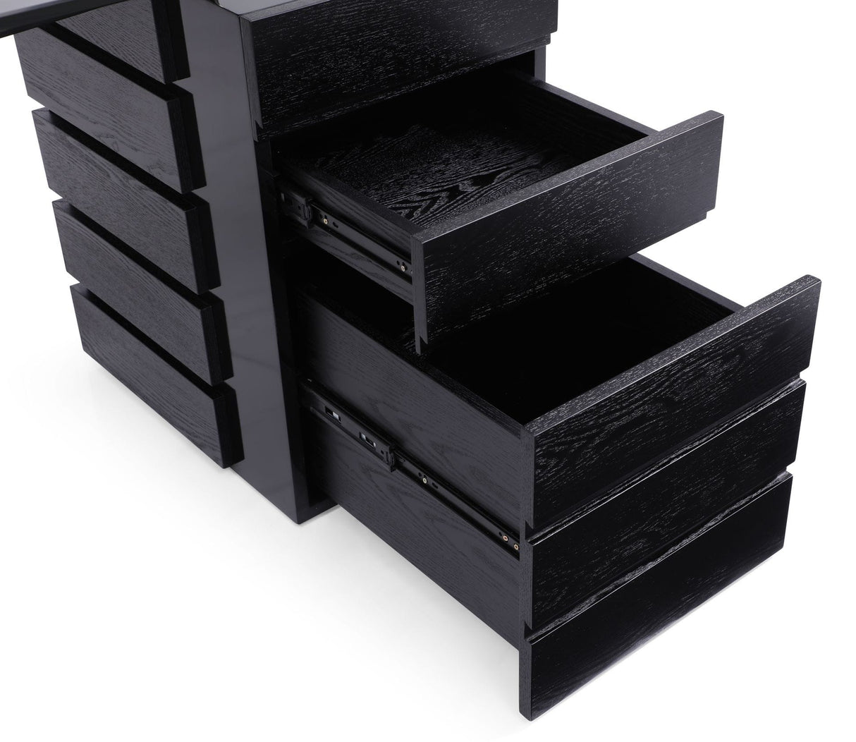 Suffolk - Contemporary Black Ash Desk - View Image 1