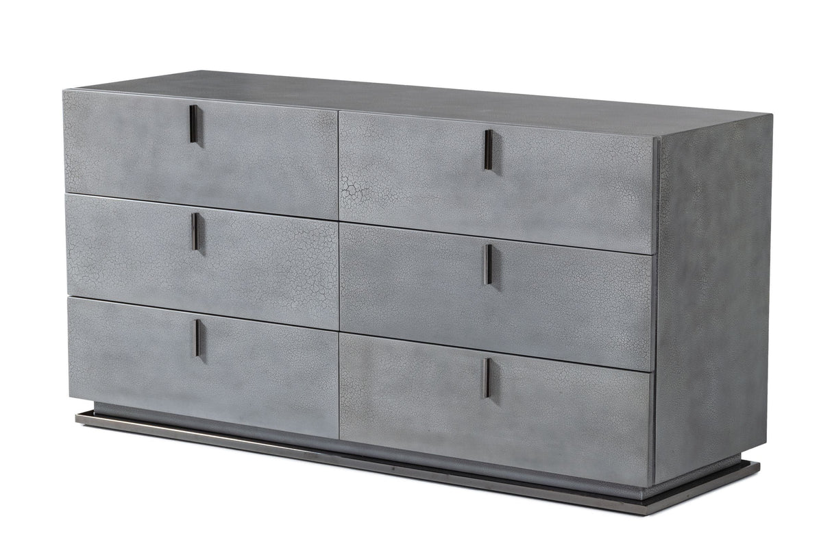 Modrest Buckley - Modern Grey Crackle Dresser - VGVCJ2003-DRS | VIG