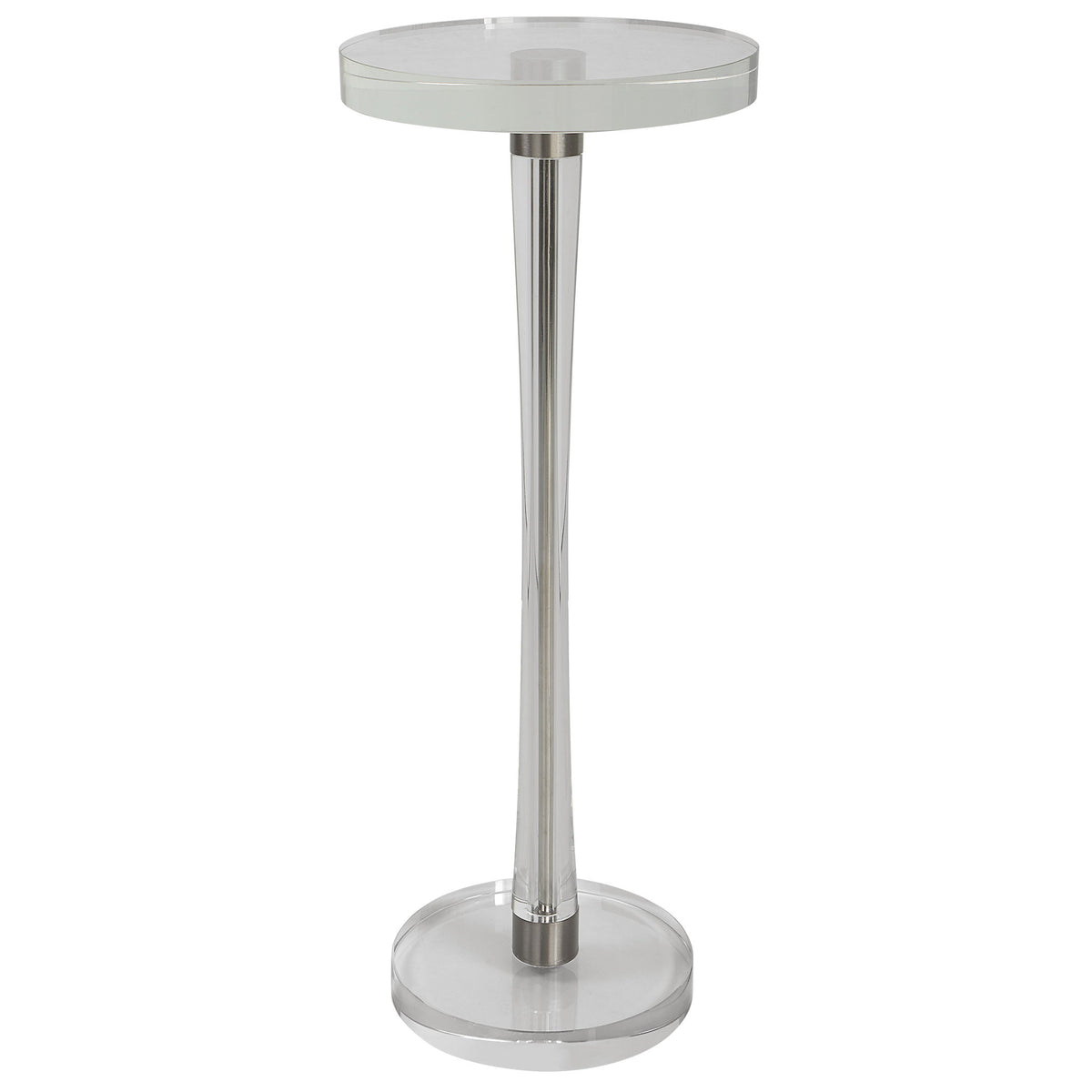Pria Crystal Drink Table - Silver by Uttermost - View 1