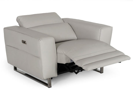 Accenti Italia Lucca - Italian Modern Grey Armchair w/ Electric Recliner