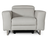 Accenti Italia Lucca - Italian Modern Grey Armchair w/ Electric Recliner